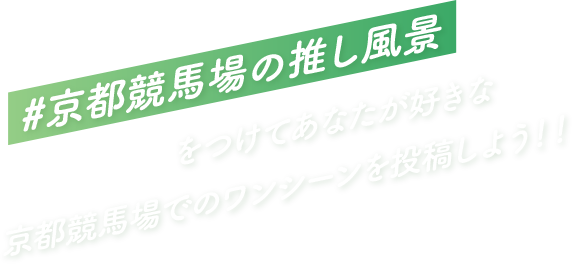 #京都競馬場の推し風景 をつけてあなたが好きな京都競馬場でのワンシーンを投稿しよう！！